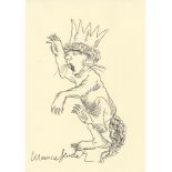 MAURICE SENDAK - Where the Wild Things Are: Max with His Crown - Ink on paper