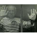 ROBERT DOISNEAU - Picasso a Vallauris, 1952 - Original vintage photogravure