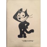 OTTO MESSMER - Felix the Cat Posing #1 - Pen and ink on paper