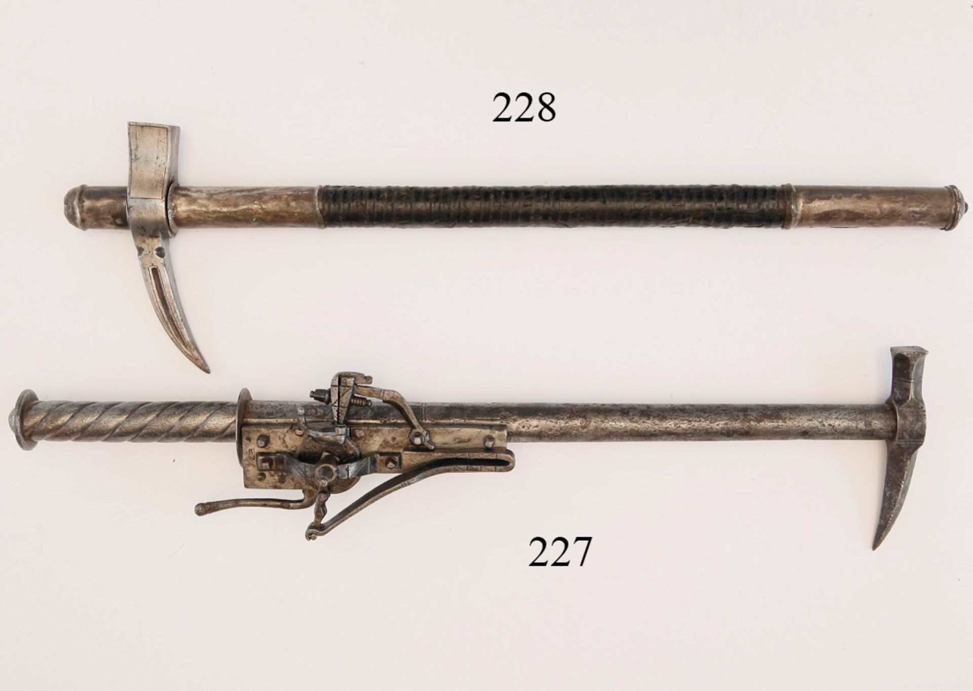 Streithammer mit Radschlosspistole, um 1600