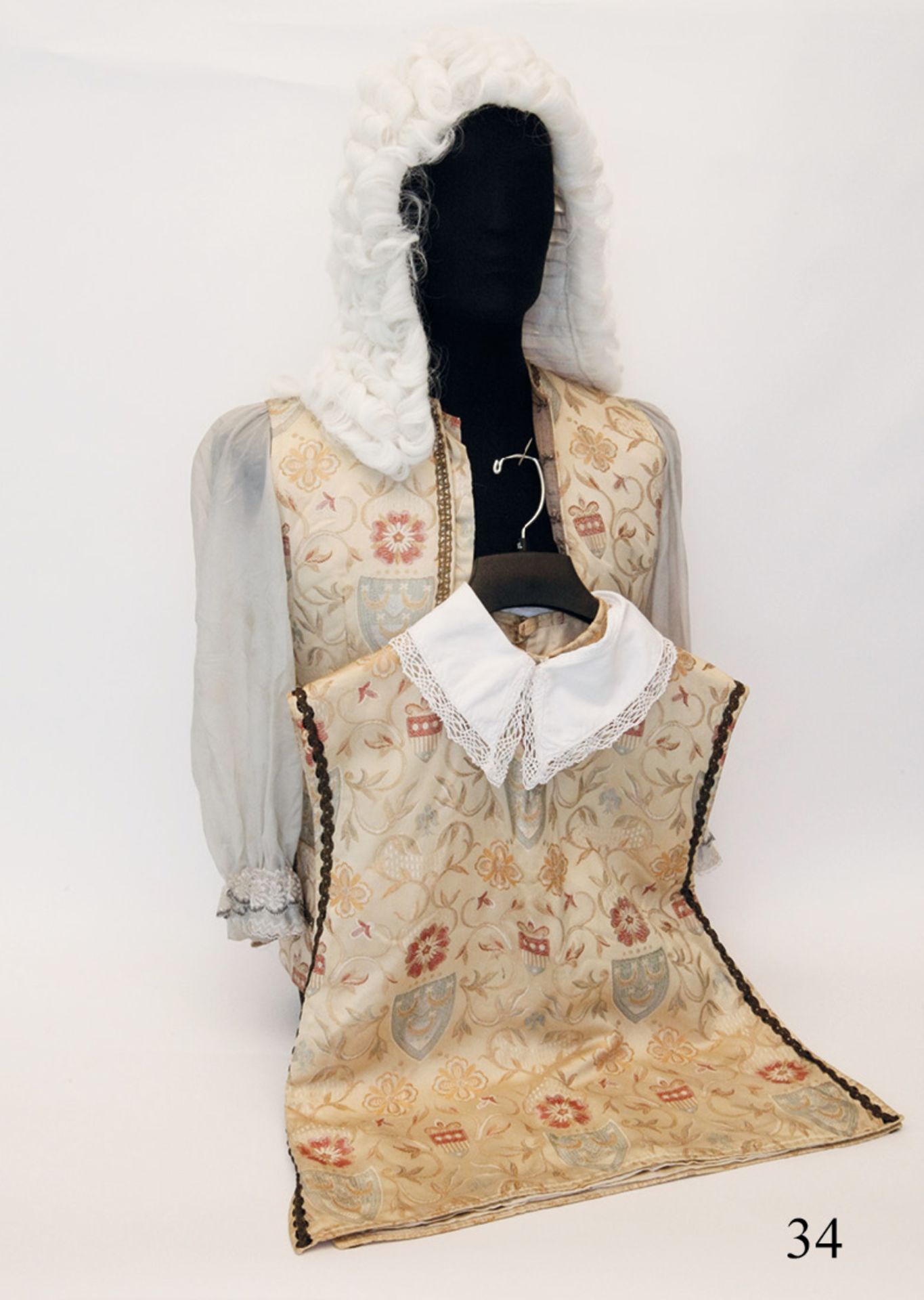 Herren-Blouson mit Weste, im Stil des Rokoko um 1720