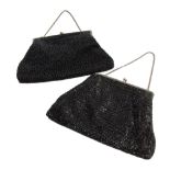 TWO VINTAGE BEADED EVENING BAGS