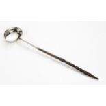 A SILVER TODDY LADLE