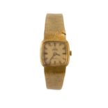 AN 18CT GOLD WRISTWATCH, OMEGA DE VILLE