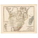 Petermann - TWO MAPS OF SOUTHERN AFRICA FROM STIELER'S HAND-ATLAS