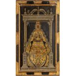 A SPANISH MADONNA AND CHILD RETABLO