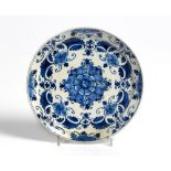 A DUTCH DELFT BLUE AND WHITE PLATE, LATE 19TH CENTURY