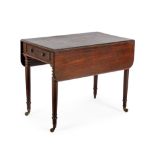 A VICTORIAN MAHOGANY PEMBROKE TABLE