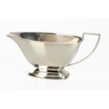AN EDWARD VIII SILVER SAUCE BOAT, COOPER BROTHERS AND SONS, SHEFFIELD, 1936, WITH IMPORT MARKS FOR D