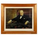 PORTRAIT OF WINSTON CHURCHILL