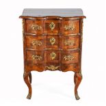 A WALNUT AND GILT-METAL-MOUNTED CHEST-OF-DRAWERS, 19TH CENTURY