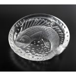 A LALIQUE 'CONCARNEAU' KOI FISH BOWL