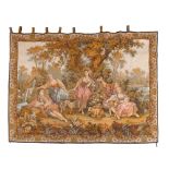 A FRENCH PANNEAUX GOBELINS 'MODELE DEPOSE' TAPESTRY WALL HANGING, 20TH CENTURY