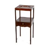 A MAHOGANY WASHSTAND, 19TH CENTURY