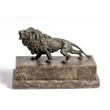 A GERMAN BRONZE FIGURE OF A LION