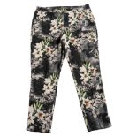 A PAIR OF JOSEPH RIBKOFF FLORAL PANTS