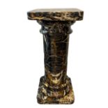 A MARBLE PEDESTAL 79cm high