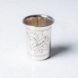 RUSSIAN SILVER KIDDUSH CUP 84 standard, the tapering