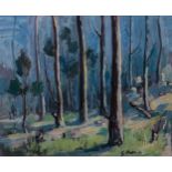 George Enslin (South African 1919 - 1972): FOREST signed oil on board 38 by 46cm excluding frame;