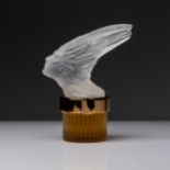 A LALIQUE 'INDIAN HEAD' PERFUME BOTTLE, MODERN With Perfume and original box 17,5cm high