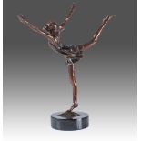 Llewellyn Owen Davies (Zimbabwean 1950 - ): DANCER signed and numbered 13/15 bronze height: 40cm,