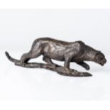 A "LEOPARD" BRONZE Signed, dated '78 and numbered 3/7 10,5cm high, 34cm long