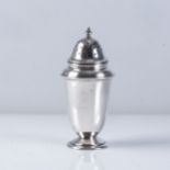 A SILVER SUGAR CASTER  Elkington & Co, Birmingham 1937,