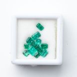 A MELEE OF EMERALDS  Various shapes (12)