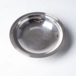 A GERMAN SILVER DESSERT DISH  Wilkens, 800 standard, the circular bowl with