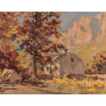 Frank Spears (South African 1906 - 1991): AUTUMN SCENE signed oil on board 34,5 by 44,5cm