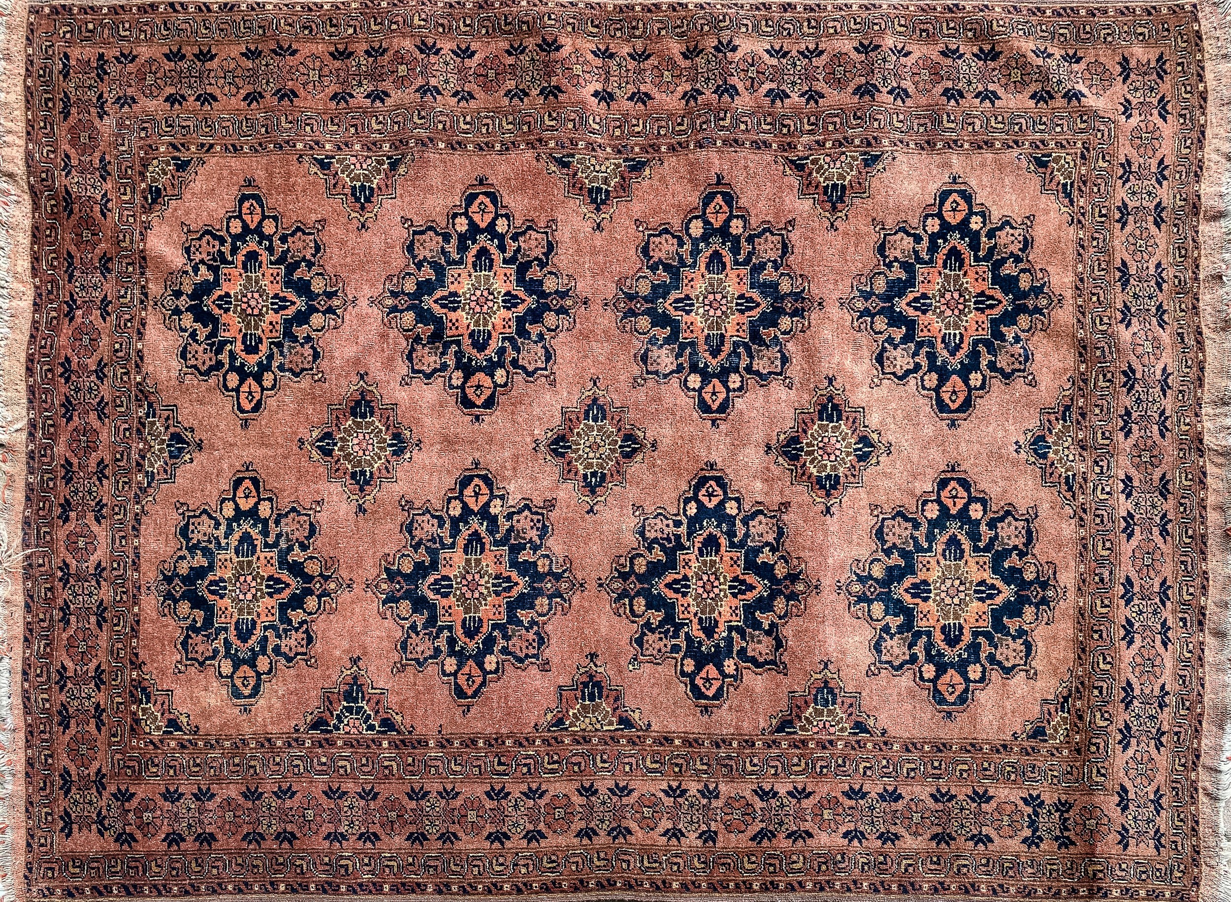 AN EASARY TORY HANGING AFGHAN 190 by 135cm