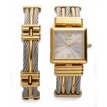 A LADIES' GOLD-PLATED WRISTWATCH, MICHEL HERBELIN