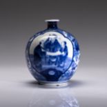 A CHINESE BLUE AND WHITE VASE, QING DYNASTY, LATE 19TH CENTURY