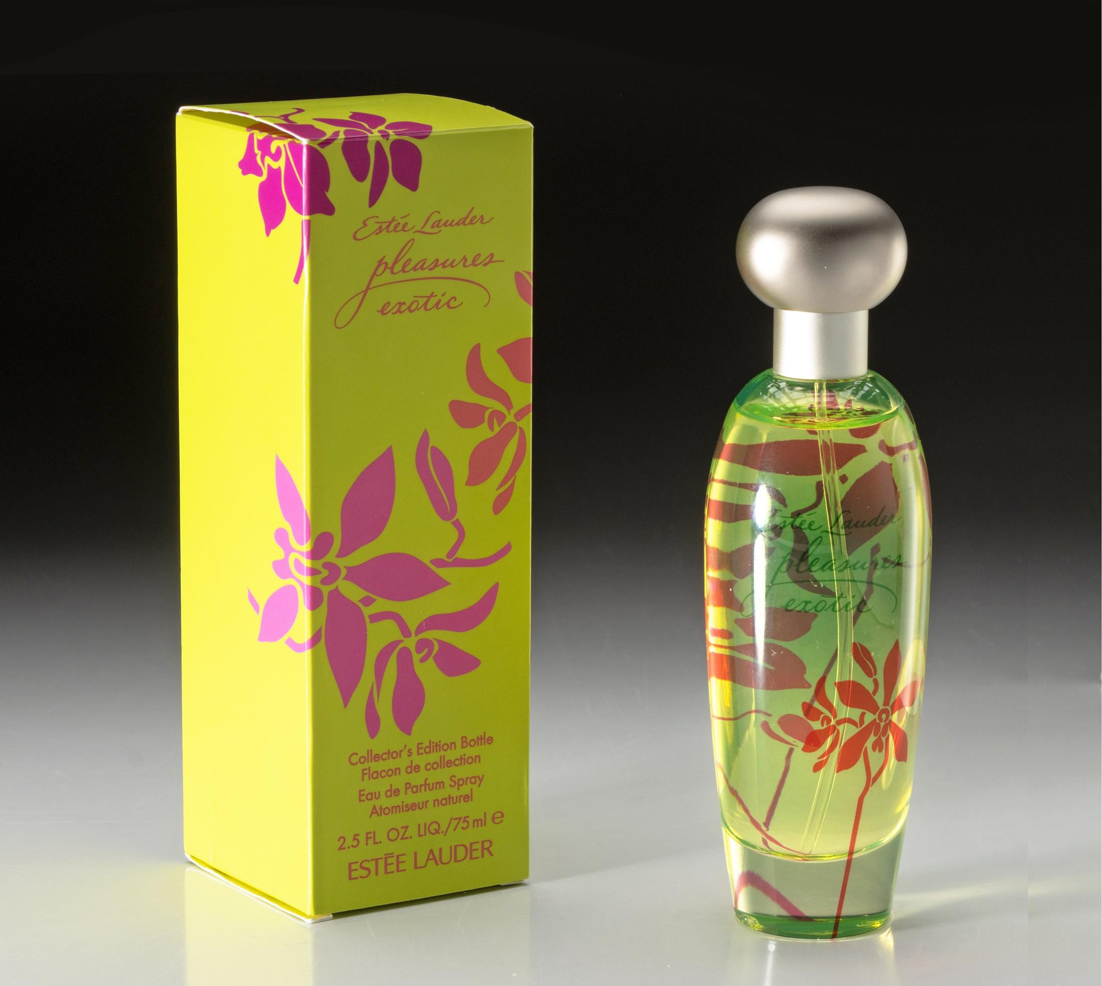 ESTEE LAUDER PLEASURES EXOTIC PERFUME COLLECTOR'S EDITION BOTTLE