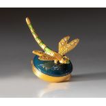 AN ESTEE LAUDER SOLID PERFUME COMPACT, PRECIOUS DRAGONFLY, 2003