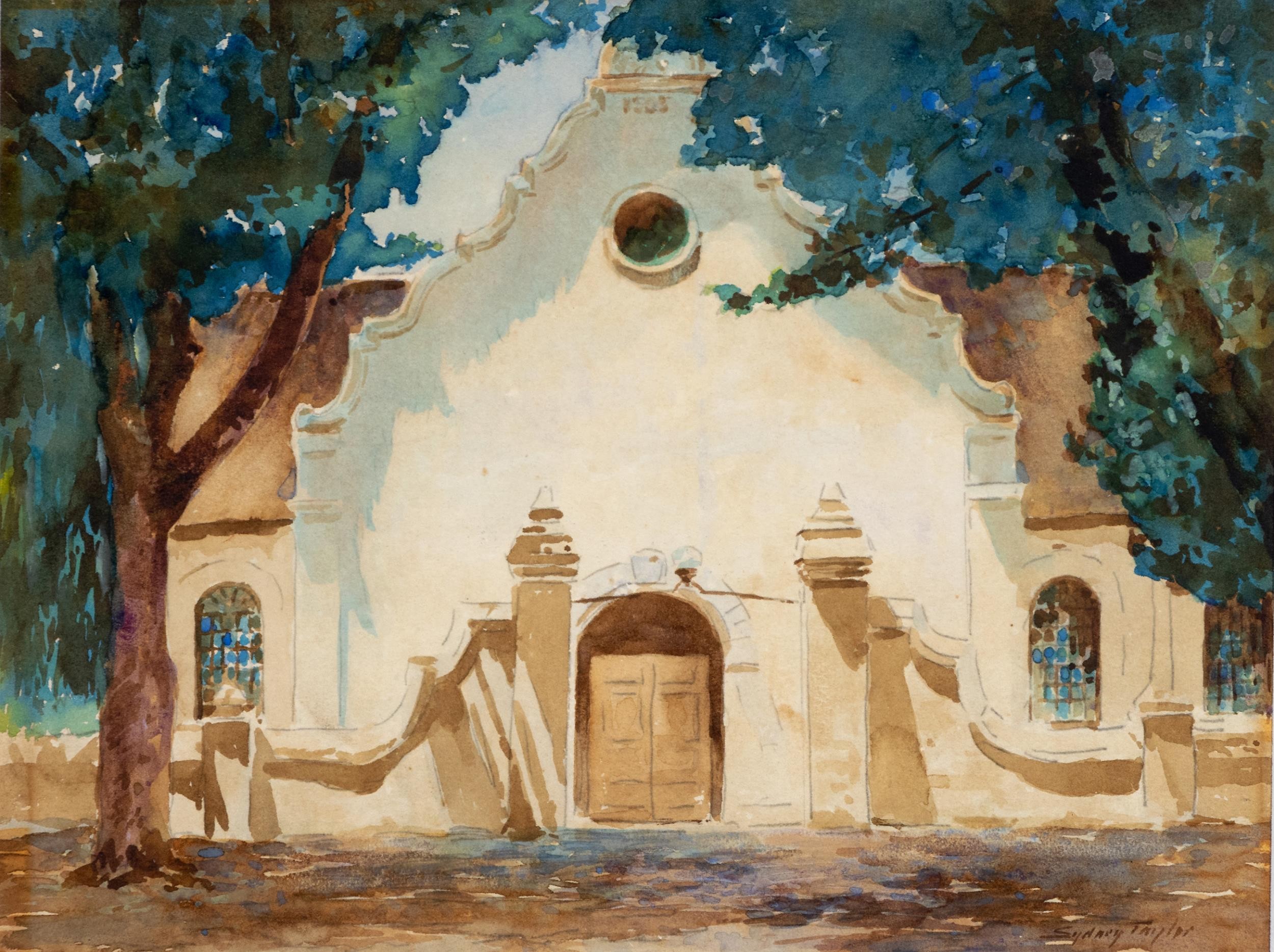 Sydney Taylor (South African 1870 - 1952) CAPE HOUSE ENTRANCE