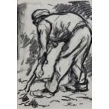 François Krige (South African 1913 - 1994) DIGGING