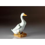 A CHINESE PORCELAIN FIGURE OF A DUCK, EARLY 20TH CENTURY