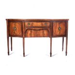 A GEORGE III MAHOGANY SIDEBOARD