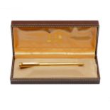 A DUNHILL GOLD PLATED BALLPOINT PEN