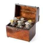 A GEORGE III MAHOGANY DECANTER BOX