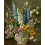 Unknown Artist (20th Century) STILL LIFE WITH FLOWER ARRANGEMENT