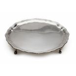 A GEORGE VI SILVER TRAY, JAY, RICHARD ATTENBOROUGH CO LTD, LONDON, 1937