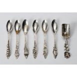 A SILVER SUGAR SPOON, CHRISTOPH WIDMANN, AUSTRIAN IMPORT MARKS