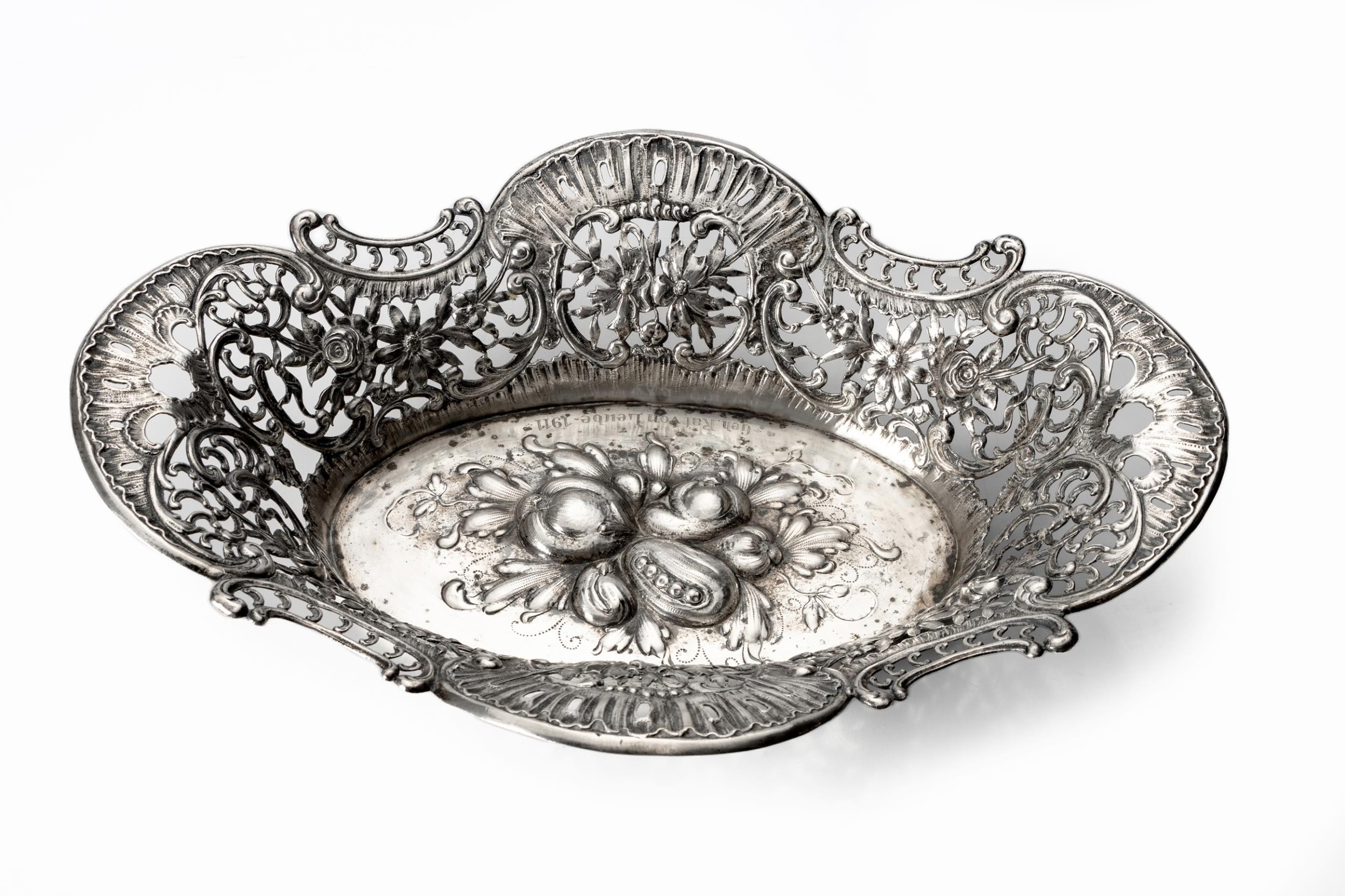 A GERMAN SILVER BASKET