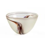 A DAVID RHEADE HANDBLOWN GLASS BOWL