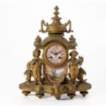 A FRENCH GILT MANTEL CLOCK, JAPY FRERES, 19TH CENTURY