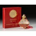 AN ESTEE LAUDER PERFUME FLAGON, CINNABAR SPICE BOTTLE, 1984