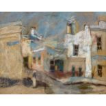 Gregoire Boonzaier (South African 1909 - 2005) OLD CAPE TOWN STREET SCENE
