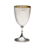 AN EDWARD VII SILVER GOBLET, JAMES DIXON AND SONS LTD, SHEFFIELD, 1907